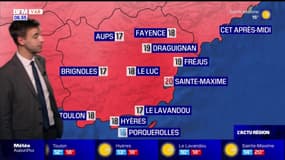 Météo Var: des températures élevées et des éclaircies, jusqu'à 20°C à Sainte-Maxime