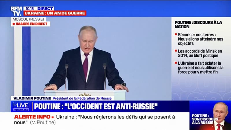 Vladimir Poutine sur l'Occident: C'est la russophobie, leur nationalisme agressif qui est à la base de tout cela