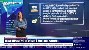 #BFMBusinessAvecVous "Mon entreprise pratique le 100% télétravail: puis-je revenir sur cette situation et imposer du présentiel?". Par @LorraineGMT