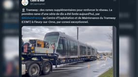 La première rame d'une série de dix est arrivée ce mercredi au centre de maintenance du Calvados.