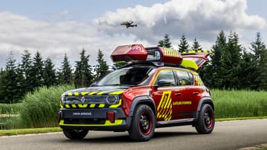 La Software République, composée de Renault et Thales, expose à Vivatech le Vison 4rescue, un concept de voiture de secours du futur.