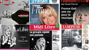 La presse rend hommage à France Gall au lendemain de sa mort