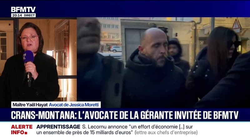 "Elle porte le deuil": Yaël Hayat, avocate de Jessica Moretti, témoigne sur BFMTV, après l'incendie dans le bar Le Constellation à Crans-Montana