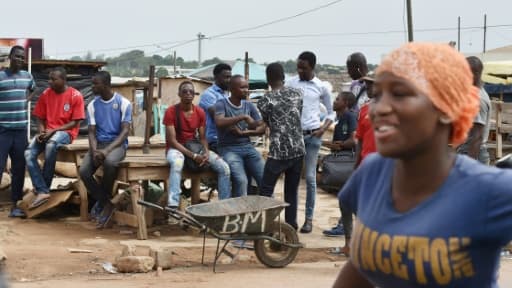 Sur un marché de Bouaké, en Côte d'Ivoire, le 15 mai 2017