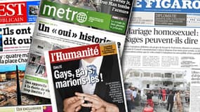 L'adoption du projet de loi sur le mariahe et l'adoption pour les couples homosexuels constitue un "moment historique" qui garde un "goût amer", estime la presse, ce mercredi matin.