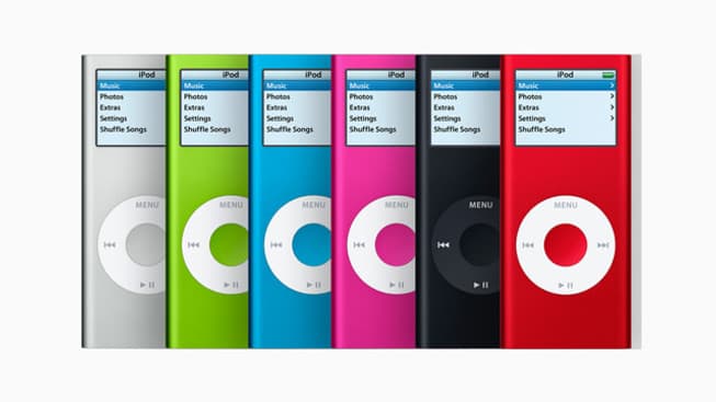 La deuxième génération d'iPod nano, sortie en 2006