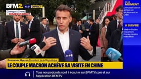 Automobile: depuis la Chine, Emmanuel Macron soutient la "préférence européenne" 