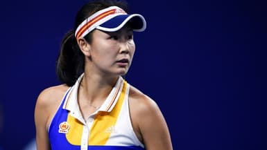 La joueuse de tennis Peng Shuai le 3 novembre 2017 au tournoi de Zhuhai (Chine)
