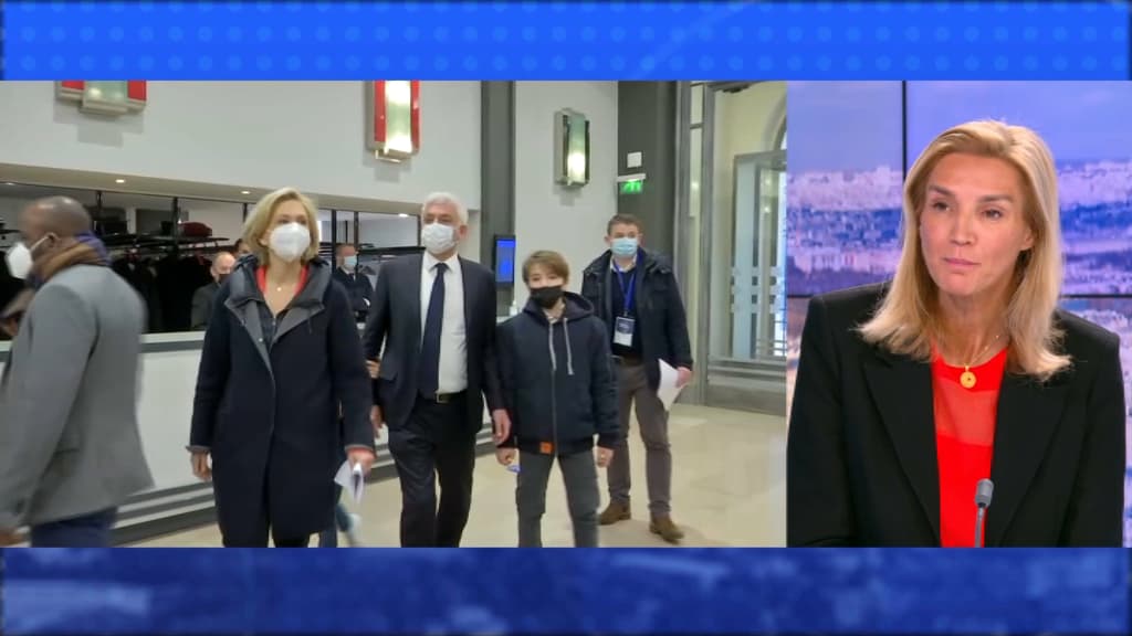 Valérie Pécresse à la Maison de la Chimie ce samedi. 