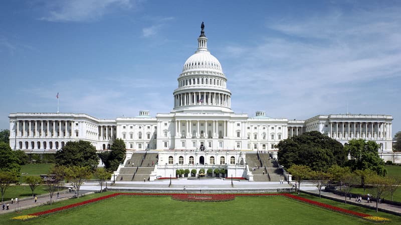 Le bâtiment du Capitole, à Washington. 