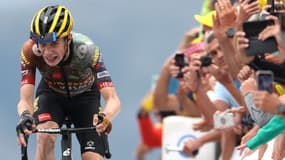 Jonas Vingegaard, vainqueur de la 11e étape du Tour de France, le 13 juillet 2022.