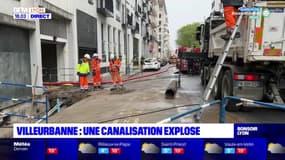 Villeurbanne : une rupture de canalisation rue Anatole-France, près de 600 habitants privés d'eau