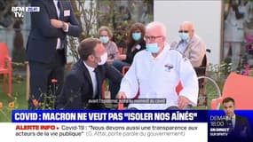 Coronavirus: en visite dans un Ehpad du Loi-et-Cher, Emmanuel Macron rappelle qu'il ne faut pas "isoler nos aînés"