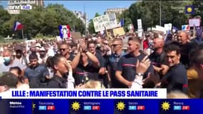 Anti-pass sanitaire: 2650 personnes ont défilé dans les rues de Lille