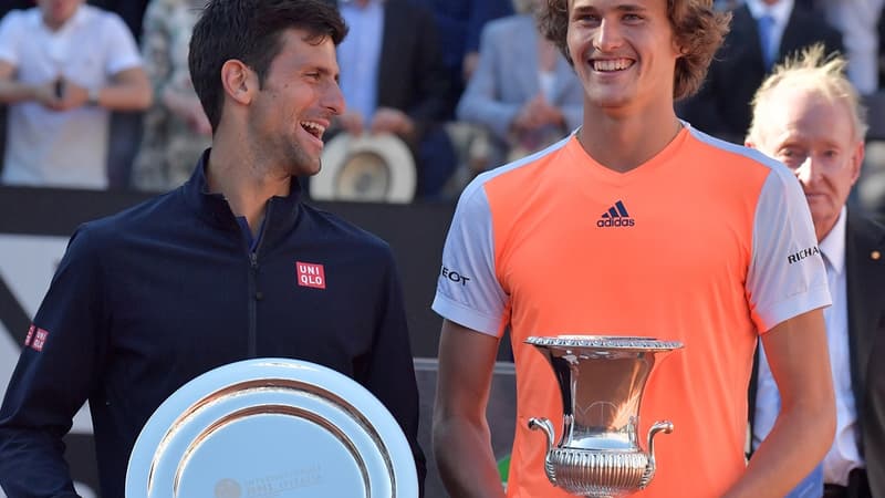 Novak Djokovic et Alexander Zverev