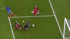 André-Pierre Gignac tire sur le poteau en finale de l'Euro 2016