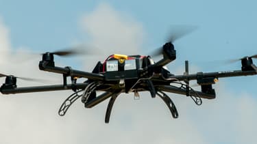 Un Neopter, le drone créé et utilisé par le Puy du Fou.