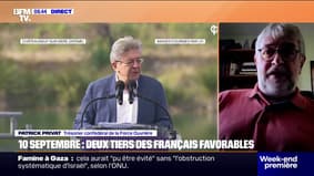 Mouvement du 10 septembre: "Nous ne pouvons accepter ni la méthode ni les propositions"déclare Patrick Privat, trésorier confédéré de la force des travailleurs