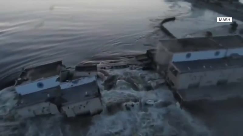 Barrage détruit en Ukraine: pour l'occupation russe, aucune grande localité n'est menacée d'inondation