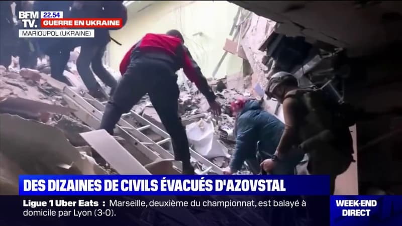 Marioupol: les images des évacuations de l'usine Azovstal