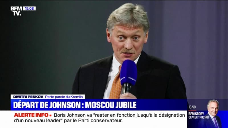 La Russie réagit au départ de Boris Johnson: 