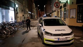 Une voiture de police à Copenhague, au Danemark, le 2 novembre 2020