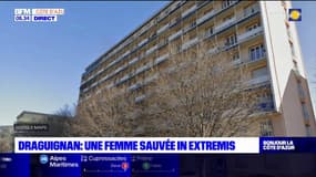 Draguignan: une femme de 70 suspendue au 6e étage de son immeuble sauvé