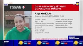 Yvelines: Asya, 12 ans, disparue depuis trois jours 