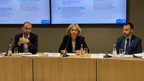 Valérie Pécresse lors de la conférence de presse d'Île-de-France Mobilités ce jeudi 3 octobre