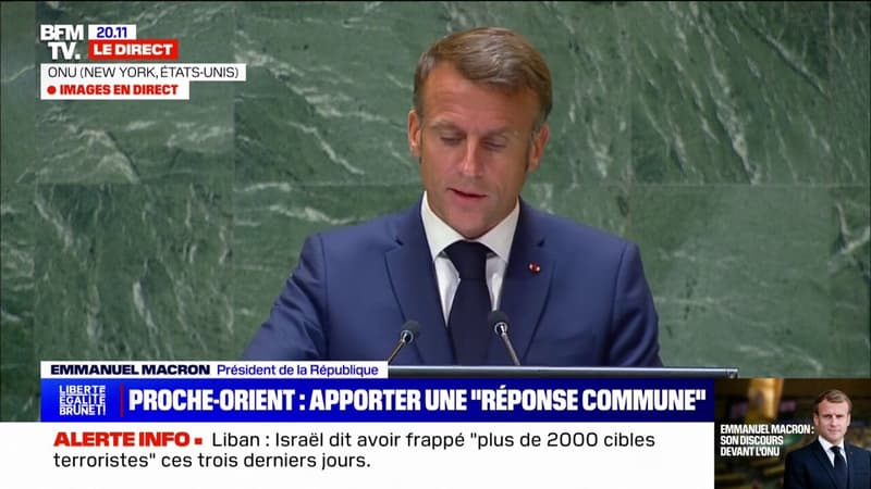 Emmanuel Macron sur la guerre à Gaza: 