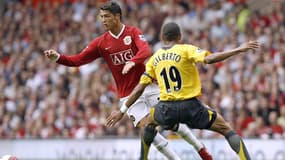 Cristiano Ronaldo face à Arsenal en 2006