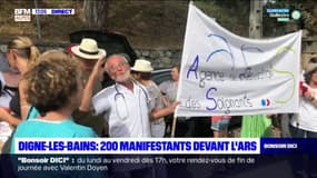 Digne-les-Bains: manifestation devant l'ARS contre la vaccination obligatoire