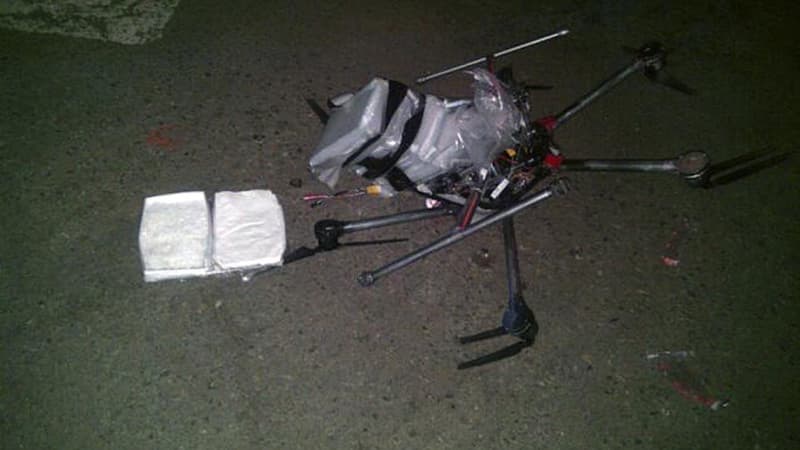 Le drone a été trouvé sur le parking d'un centre commercial de Tijuana, à la frontière avec les Etats-Unis. 