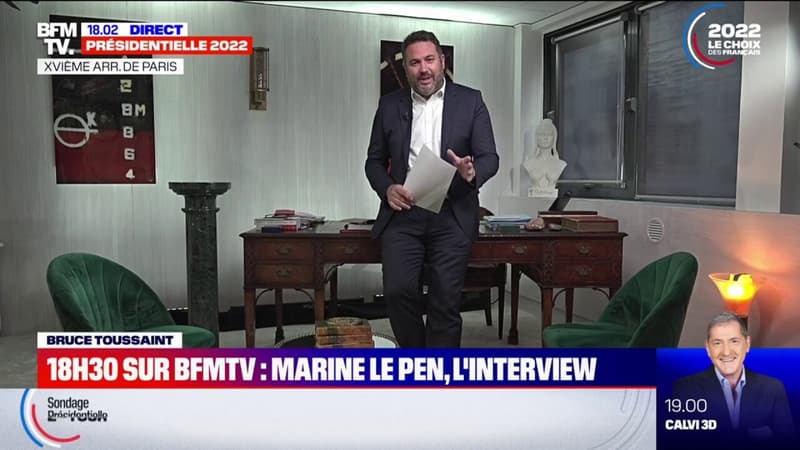 Marine Le Pen sera l'invitée de Bruce Toussaint à 18h30 sur BFMTV