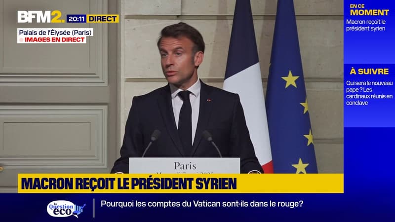 Emmanuel Macron défend la réception du président syrien à Paris