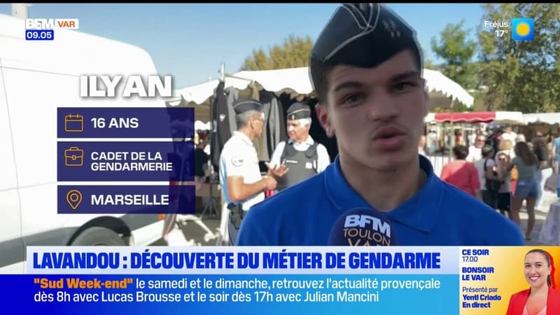 Le Lavandou: des jeunes du service national universel découvrent le métier de gendarme