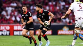 Romain Ntamack lors de la finale de Top 14 entre Toulouse et l'UBB, 28 juin 2024
