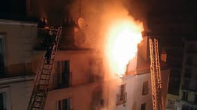 L'incendie de la rue Myrha, en 2015.