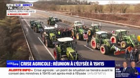 Blocage de Paris: les agriculteurs bloquent l'A10 à hauteur de Longvilliers dans les Yvelines