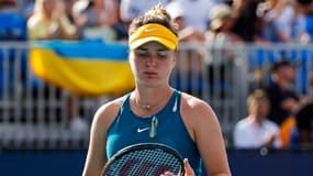 Elina Svitolina lors de l'Open de Miami, en 2022.
