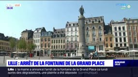 Lille: arrêt de la fontaine de la Grand place après des dégradations