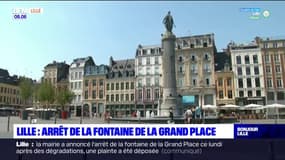 Lille: arrêt de la fontaine de la Grand place après des dégradations