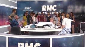 Quand une chorale débarque sur RMC pour la dernière de Rémi Perrot, dans M comme Maïtena