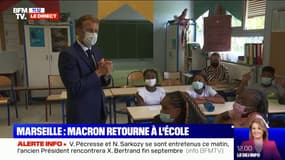 "Combien vous gagnez d'argent ?": Emmanuel Macron évoque son salaire devant des élèves d'une école à Marseille