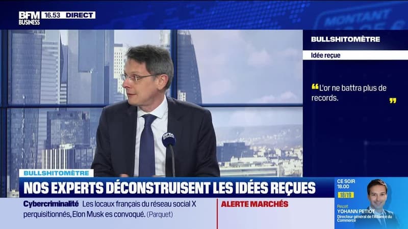 Bullshitomètre : "L'or ne battra plus de records". FAUX ! répond François Monnier - 03/02