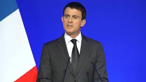 Manuel Valls lors de sa conférence de presse vendredi.