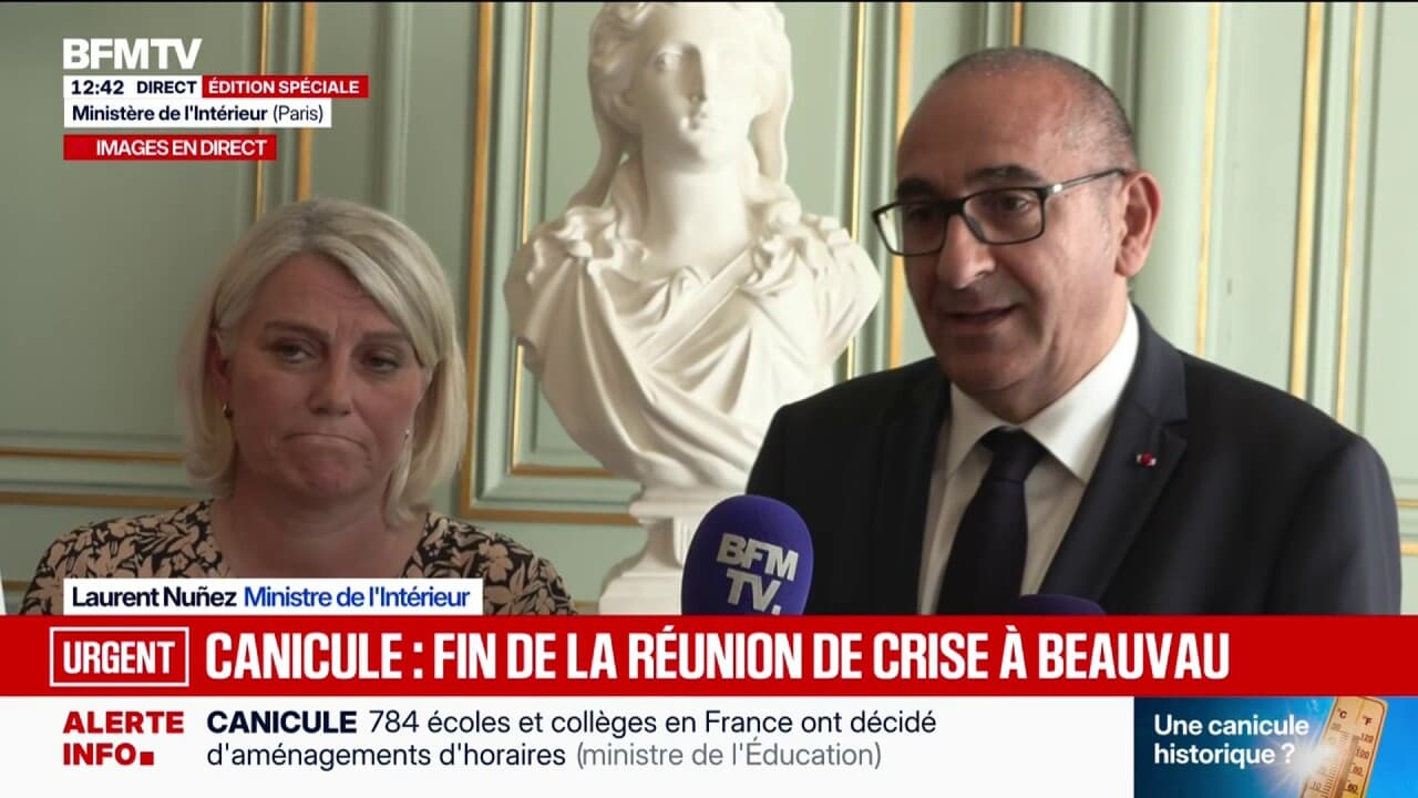 Canicule: Laurent Nuñez évoque une "probable vigilance rouge" pour "un certain nombre de départements" à partir de dimanche