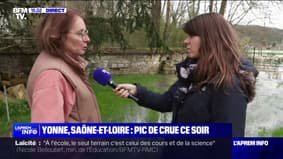 "Tout a été déménagé des bâtiments inondables et les voitures sont mises au sec", raconte cette habitante de Tonnerre dans l'Yonne qui se prépare au pic des crues à 17h