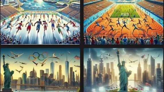 Dall-E imagine les JO à New York Dall-E imagine les JO à New York