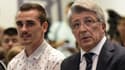 Enrique Cerezo et Antoine Griezmann, à Madrid le 31 juillet 2014
